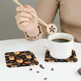 thumbnail image 6 of Disketp Bee And Honey Funny Coasters,4 Pcs Leather Coasters With Holder, Perfect Housewarming Hostess Gifts,Protect Furniture From Water Marks Scratch And Damage, 6 of 9