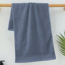 HBBKVI Super Soft Cotton Towels 13" × 30", Lightwight Solid Hand Towels for Gym Bathroom Hotels, Quick Dry Highly Absorbent Washcloths Blue