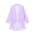 thumbnail image 4 of vastwit Womens Chiffon Cardigan Long Sleeve Open Front Bolero Shrug Wedding Evening Dress Cover Up Lavender S, 4 of 5