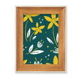 thumbnail image 1 of Flor planta amarillo verde blanco Escritorio Marco de fotos de madera Pantalla Imagen Arte Pintura Múltiples conjuntos, 1 of 4
