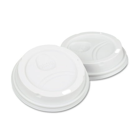 Dixie White Dome Lid Fits 10-16oz Perfectouch Cups, 12-20oz Hot Cups, WiseSize, 500/CT
