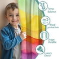 thumbnail image 3 of Blackout Kids Curtains,Colorful Tie Dye Mountain Pattern Childrens Insulated Curtains Set Of 2,Bedroom Essentials,Toddler Room Decor 52"x84", 3 of 5