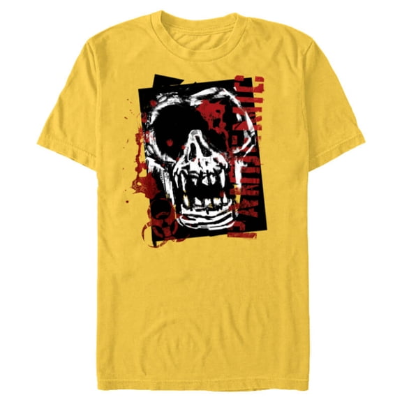 Dawn of the Planet of the Apes Biohazard Pandemic Ape Skull - Short Sleeve Blended T-Shirt for Adults - Customized-Yellow
