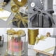 thumbnail image 3 of 2 rolls of 25 size wide sparkling ribbons (2cm gold, silver) ribbons Gold ribbons Christmas ribbons Decorative ribbons for gift packaging, making bows, 3 of 5