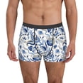 thumbnail image 1 of Fotbe Blue Paisley Calzoncillos Tipo Boxer con Bolsa de Soporte Total para Hombre, X-Temp Fresco, Transpirable y de Secado Rápido-X-Large, 1 of 5
