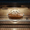thumbnail image 6 of 1800ml/1.9Qt Large Rectangle Glass Bread Baking Dish with Lid, Handle, Stackable Microwave & Oven Safe Sealable Storage Pan, 6 of 12