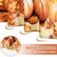 thumbnail image 2 of FRAMICS 16-Piece Fall Harvest Thanksgiving Shower Curtain Sets with Rugs, Maple Leaves Pumpkin Bathroom Sets, Waterproof Fabric Bathroom Curtain Decor with Hooks, 2 of 9