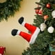 thumbnail image 2 of Adornos navideños, adornos navideños, regalos navideños. Decoración interesante para el árbol de Navidad: tela para piernas de Papá Noel, decoración para festivales. Adornos de tela., 2 of 3