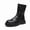 Black, variant on Men's Classic Lace-Up Combat Boots - Chunky Sole Ankle Boots for Casual & Streetwear (Available in Black & Tan)