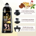 thumbnail image 7 of Black Hair Color Shampoo for Gray Hair Instant Hair Dye Shampoo Hair Coloring in Minutes Natural and Long lasting colour Hair Dye Shampoo for Men and Women 14.2 Fl.Oz, 7 of 7