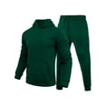 thumbnail image 1 of MAWCLOS Men Sweatsuit Hooded 2 Piece Jogging Suits Solid Color Tracksuit Set Sports Hoodies And Sweatpants Green 2XL, 1 of 2