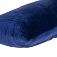 thumbnail image 5 of Quilted Velvet Blue Lumbar Throw Pillow, 5 of 5