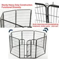 thumbnail image 4 of Bestpet Heavy Duty 8 Panel Folding Metal Pet Playpen Dog Exercise Fence, 24" x 32", 4 of 7