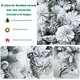 thumbnail image 4 of Costway 180 cm Árbol de Navidad Realístico Fino Nevado Árbol Decorativo y Festivo de Bisagra 515 Ramas en PVC 220 Agujas de Pino, 4 of 7