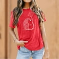 thumbnail image 2 of Tops for Women Trendy Lady Tunic Women Thermal Long Sleeve Shirt 1000 Casual Shirt Sleeve Tops Short Button down Fall Sweaters Compression for Long Top Red 2XL, 2 of 5