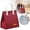 Wine, variant on Clearance Under $2, 1 Pack Insulated Lunch Bag, Large Capacity Cooler Tote, Thermal Meal Storage Bag with Sturdy Handle for Work, Picnic & Travel, Plastic, 24x22cm(Grey)