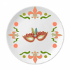 Orange Head Happy Carnival Of Venice Flower Ceramics Plate Tableware Dinner Dish