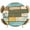 Brown Teal, variant on Elastic Fitted Round Tablecloth, Brown Blue Vintage Waterproof Stretch Table Cover for 36"-44" Tables, Retro Farmhouse Elegant Pastoral Washable Outdoor Tablecloths for Patio, Picnic, Camping