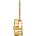 thumbnail image 5 of 14K Yellow Gold 14Ky True Origin Lab Grown Diamond Vs/Si, D E F, Floral Pendant Necklace (18 X 11.38) Made In India pm6345-100-yld, 5 of 5