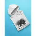 thumbnail image 3 of Porcupine Sketch Hoodie Men -Image by Shutterstock, Male x-Large, 3 of 4