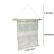 thumbnail image 4 of Bolsa organizadora de lino con 5 bolsillos para colgar en la pared o la puerta, 4 of 6