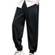 thumbnail image 1 of Pantalones de algodón y lino de cintura media con cordones y cordones sueltos de moda informal para hombre Pompotops  oipoqjl41574, 1 of 5