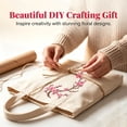thumbnail image 5 of BESEW7 Flower Embroidered Applique Patches Iron On for Backpack Jacket Jeans Tote Bag Dress Cherry Blossom Sew On Decorative Patch, 5 of 8