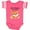 Football Pink and White, variant on Inktastic My Papa Loves Me Little Fox Boys or Girls Baby Bodysuit