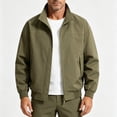 thumbnail image 5 of Jerdar Men's Nylon Jacket Lightweight Thin Zip Pockets Solid Color Long Sleeve No Hood Casual Windproof Water Resistant Everyday Coat Outerwear Crop Jackets for Men, 5 of 9