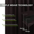 thumbnail image 4 of Amay Blackout Double Pinch Pleated Curtains Panel Dark Chocolate Solid, 72 Inch Wide by 72 Inch Long- 1Panel, 4 of 6