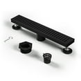 thumbnail image 4 of Voltaire 18" Stainless Steel Linear Shower Drain in Matte Black, 4 of 4