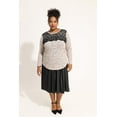thumbnail image 3 of CASSIE LIZ Plus Size Sweatshirts 5X Long Sleeve Womens Tops Fall Crew Neck Khaki Leopard Print Shirts Fashion Lace Cheetah Loose Fit Tunics Winter Blouses Casual Pullovers 5XL 26W 28W, 3 of 7