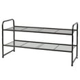 thumbnail image 3 of SUFAUY 2 Tier  Stackable 33" Wide Metal Shoes Rack, Bronze, 3 of 8