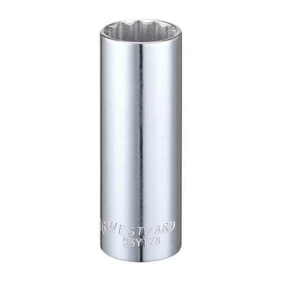 Westward 3/8 in Drive, 11/16" Torx(R) SAE Socket, 12 Points 53YT78