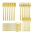 thumbnail image 2 of Juego de Cubiertos Dorados Idea Nuova 24 piezas de Acero Inoxidable, 2 of 5