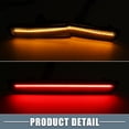 thumbnail image 5 of Front Rear LED Side Marker Light 68195796AB for Dodge Challenger Black Lens Amber Red LED Light 2 Pair, 5 of 6