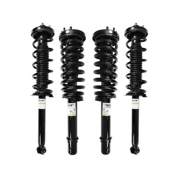Front and Rear Strut and Coil Spring Assembly Set of 4 - Compatible with 2003 - 2007 Honda Accord (Excludes Hybrid) 2004 2005 2006