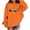 Orange, variant on HAOTAGS Girls Halloween Long Sleeve Sweatshirt Size 10-12— Soft Round Neck Long Sleeve Pullover Hoodie Orange