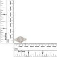 thumbnail image 6 of 0.60 Carat Round Cut Lab Created Moissanite Diamond Cluster Engagement Ring For Women In 10K Solid Rose Gold (G-H Color, VVS1 Clarity, 0.60 Cttw)-5.5, 6 of 7