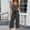 Dark Gray, variant on WCJM Summer Tennis Shorts Two Piece Sets for Women Crew Neck Short Sleeve Matching Shirt Outfit Soft Loose Pajama Loungewear Sleepwear for Ladies
