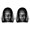 Black20 2PC, variant on 2PCS Halloween Spooky Ghost Scary Headrest Covers for Cars, 2026 Funny Elastic Scary Face Auto Seat Headrest Protector for Vehicle Summerween Party Halloween Decorations, 11.02" x 10.24"