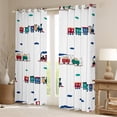 thumbnail image 2 of Homewish Teens Boys Girls Cartoon Train Blackout Curtains Set of 2 (52x84 Each),Kawaii Railway Car Window Curtains,Steam Engine Railroad Curtains and Drapes,Microfiber Bedroom Decor, 2 of 6