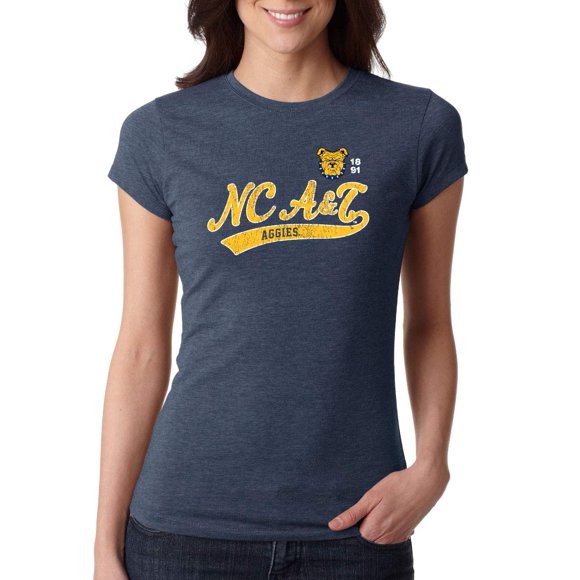 J2 Sport North Carolina A&T Aggies NCAA Old School Sport Tail Women's T-Shirt