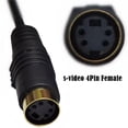 thumbnail image 4 of Gold 4Pin S Video Cable Male to Female Connector for Video Transmission PVC, 4 of 7