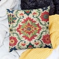 thumbnail image 2 of BANET Pillow Covers,White Ethnic Design Outdoor Decorative Throw Pillows for Couch,Carpet Pattern Decor Cushion Pillowcase for Bed Car Saf(No Insert) 18x18in, 2 of 5