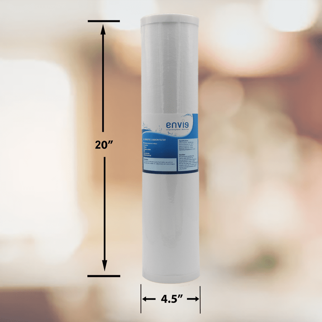 Envig L3 Iron and Hydrogen Sulfide 4.5” x 20” Whole House Water Filter Cartridge