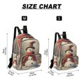thumbnail image 3 of JIALIOU Mini Backpack Purse for Women Quilted Casual Daypack Small Travel Shoulder Bag, Snowman with Christmas Hat, 3 of 7