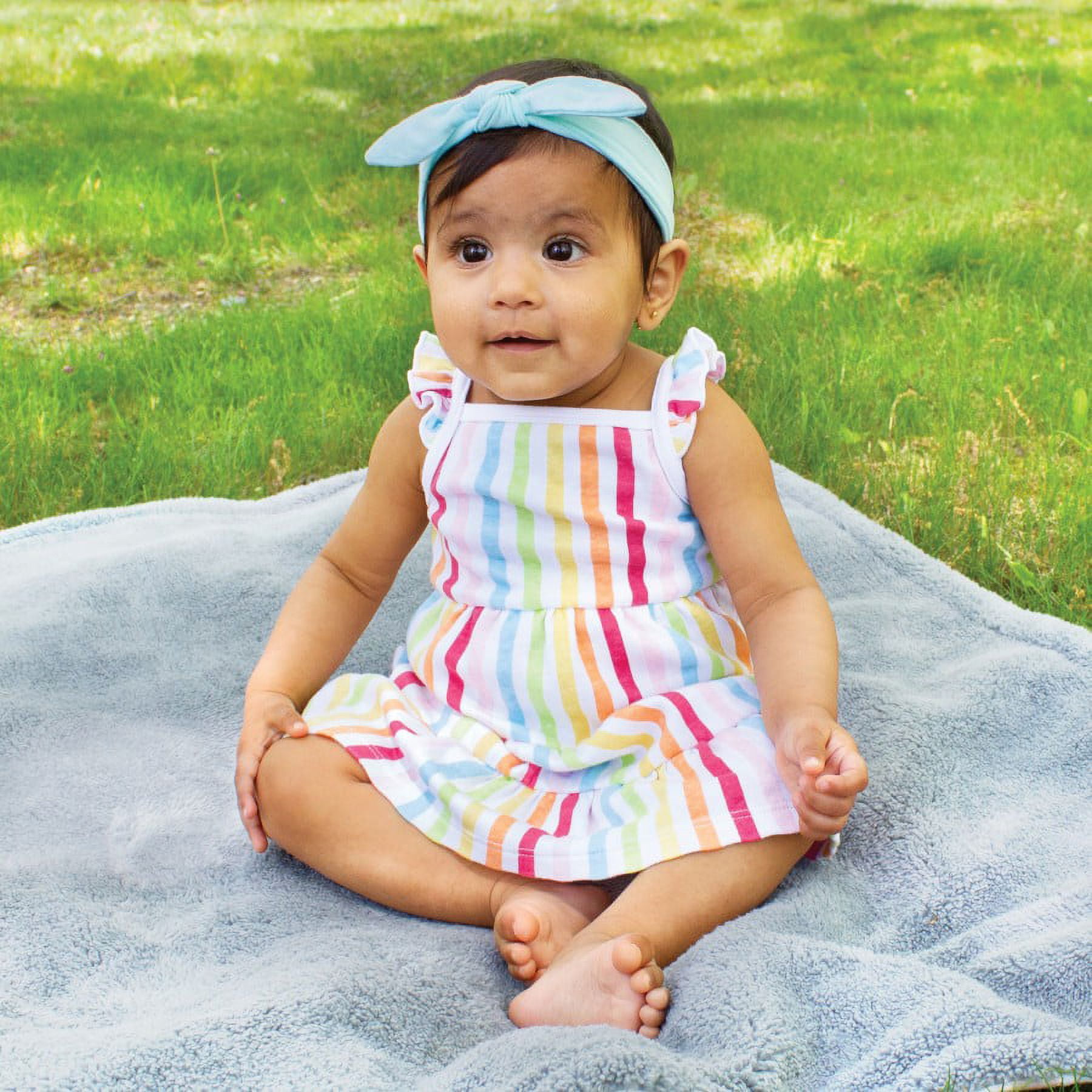 Hudson Baby Girl Cotton Dresses, Rainbow Stripe, 14 Years : Target