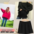 thumbnail image 2 of Sweatshirt Base Skirt With Female All-match Short Skirt In The Hem, 2 of 6