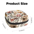 thumbnail image 2 of Sanitary Napkin Storage Bag, Vintage Floral with Wildflowers and Plants Portable Menstrual Pad Bag for Teen Girls Store Panty Liners Tampons Sanitary Pads for Women Ladies, 2 of 6